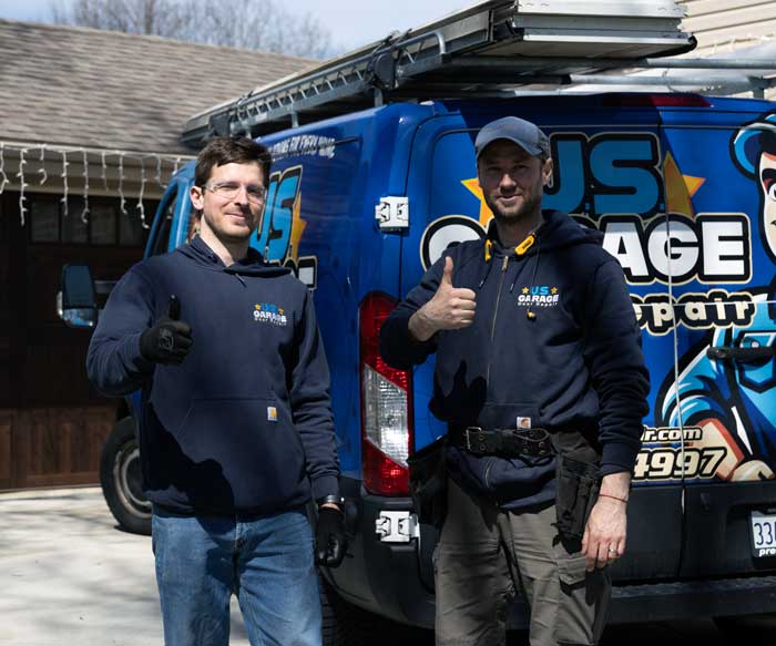US Garage Door Repair technicians ready for garage door repair service in Schaumburg, IL
